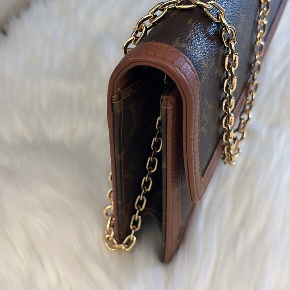 LOUIS VUITTON MONOGRAM POCHETTE DAM GM CLUTCH HANDBAG - Picture 3 of 15